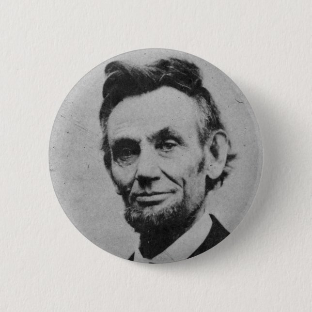 Honest Abe 6 Cm Round Badge (Front)