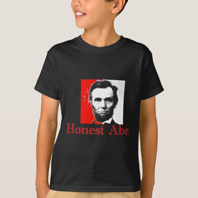 "Honest Abe" Abe Lincoln Art T-Shirt & Gifts (Front)