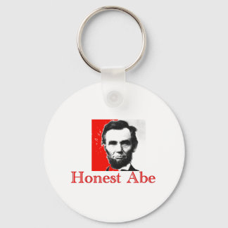 "Honest Abe" Abe Lincoln Art T-Shirt & Gifts Key Ring