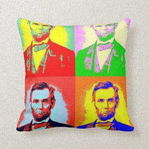 Honest Abe Lincoln Pop art Pillow
