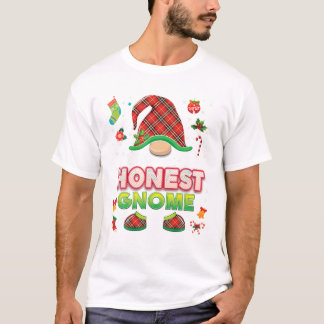 Honest Gnome Buffalo Plaid Matching T-Shirt