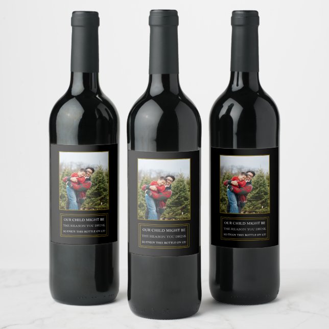 Honest teacher present enjoy this bottle wine label (Bottles)