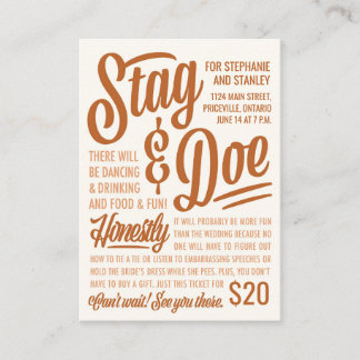 Honestly Stag & Doe Ticket