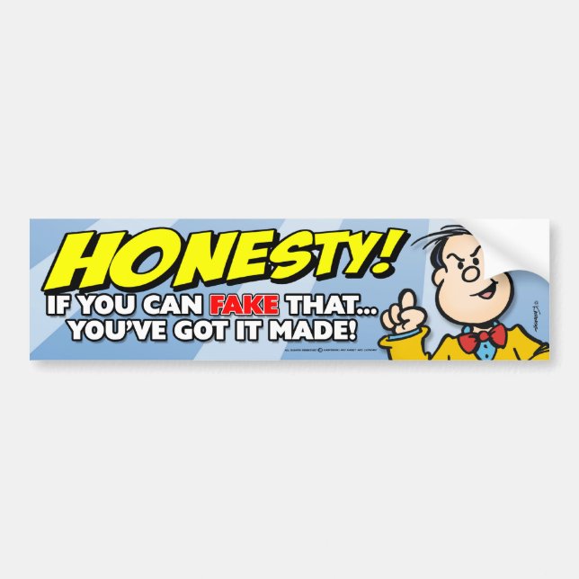 Honesty Bumper Sticker (Front)