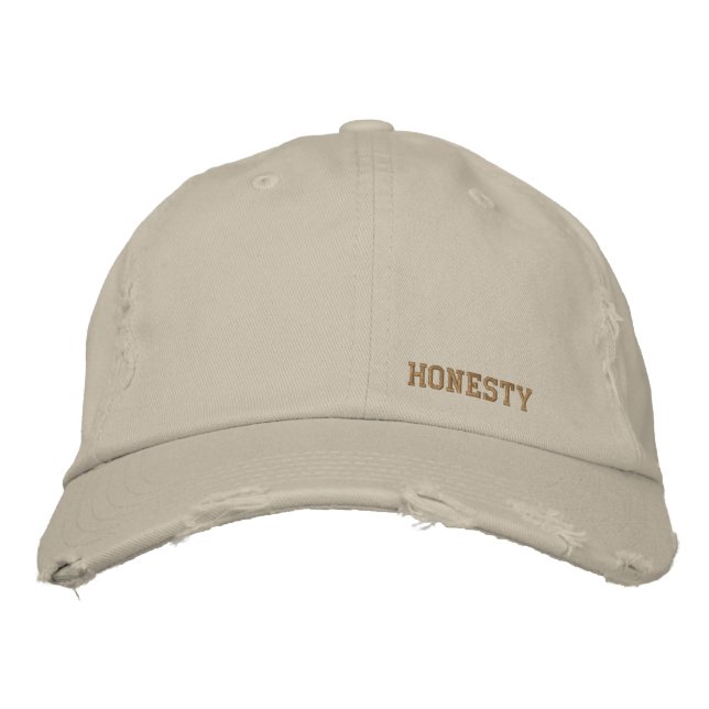 Honesty Embroidered Hat (Front)