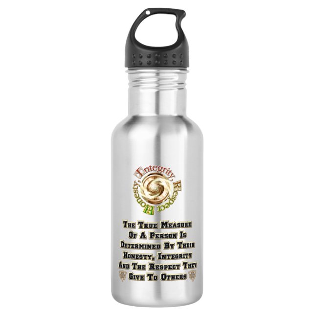 Honesty Integrity Respect MXT 532 Ml Water Bottle (Front)