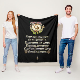 Honesty Integrity Respect MXT Fleece Blanket
