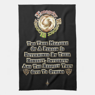 Honesty Integrity Respect MXT Tea Towel