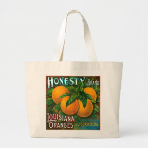 Honesty Louisiana Oranges Large Tote Bag