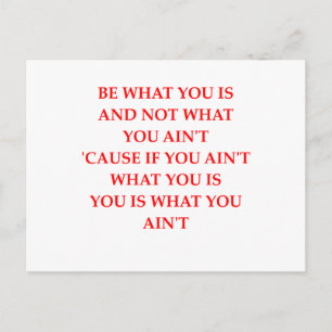 honesty postcard