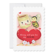 Honey And Bee Vintage Valentine