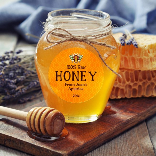Honey Apiary Container  Label Sticker (Creator Uploaded)