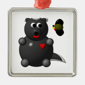 Honey Badger and Honey Bee Metal Tree Decoration