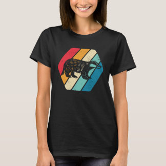 Honey Badger Animal Wildlife  Retro T-Shirt