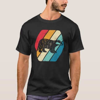Honey Badger Animal Wildlife  Retro T-Shirt