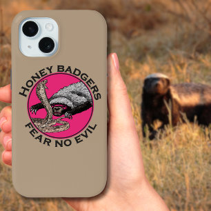 Honey Badger Badass quote iPhone 15 Case