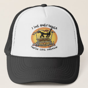 Honey Badger BBQ Trucker Hat