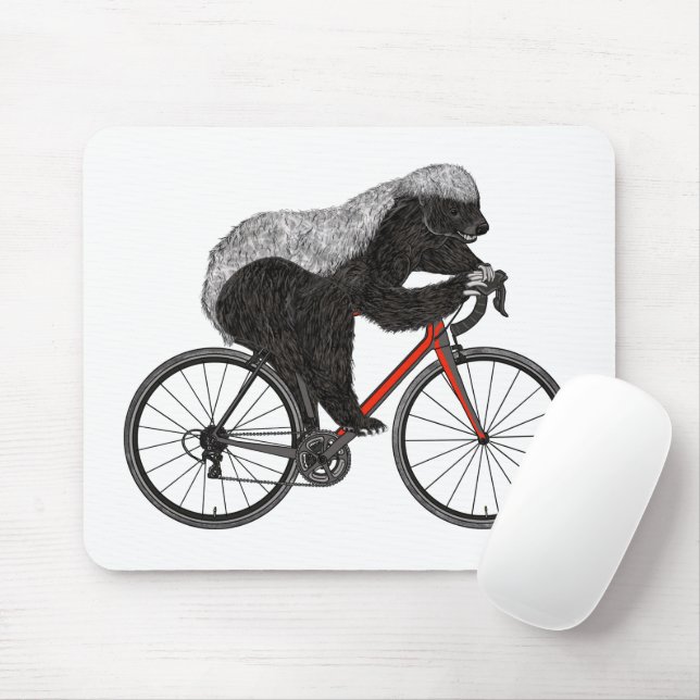 Honey Badger bicycle badass Mouse Pad (With Mouse)