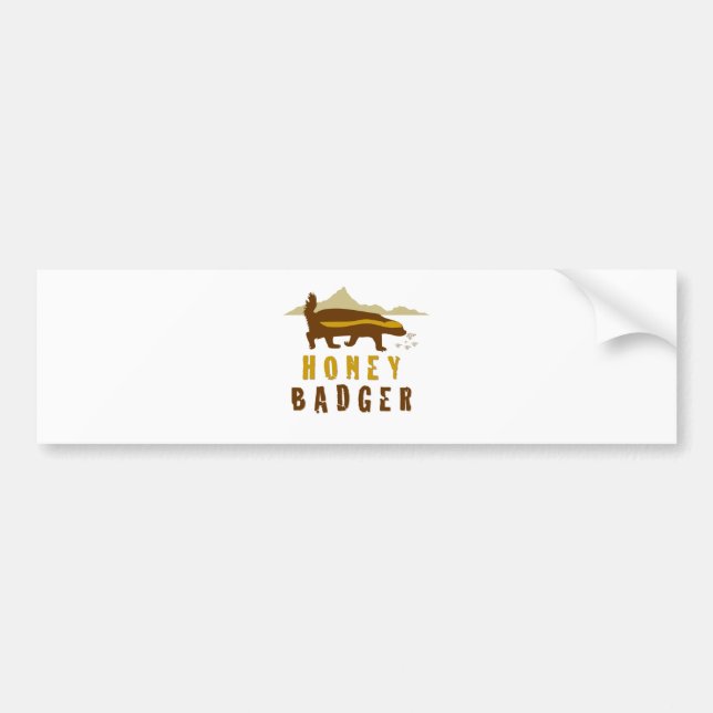 HONEY BADGER BUMPER STICKER (Front)