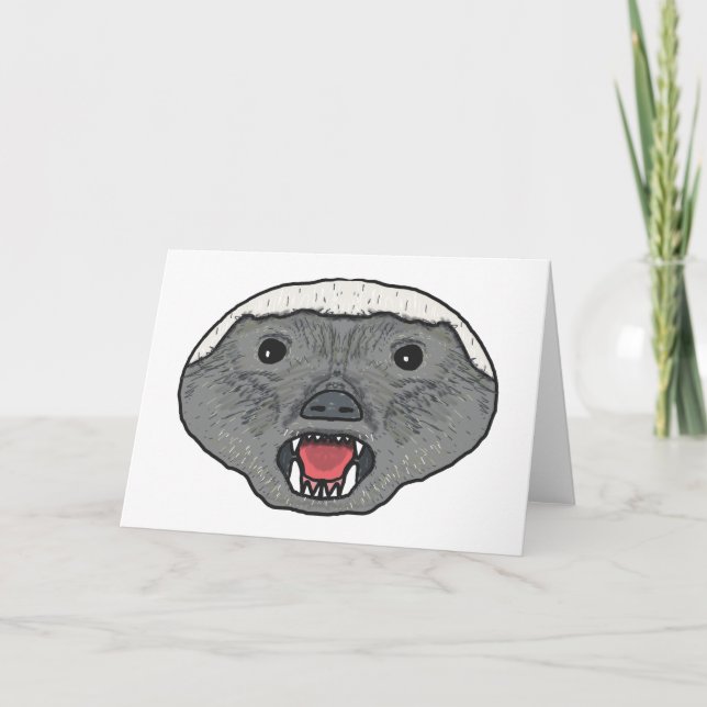 Honey Badger Card (Front)