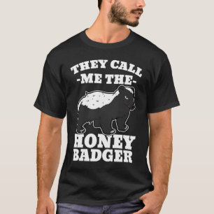 Honey Badger Claws Weasel Wolverines Carnivora Id T-Shirt
