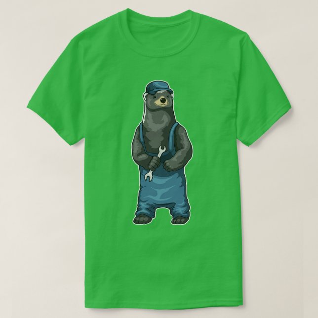 Honey badger Craftsman Wrench T-Shirt (Design Front)