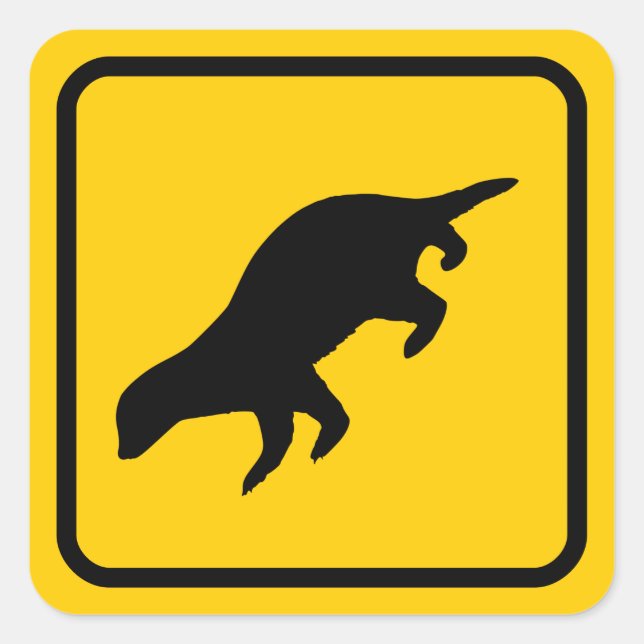 Honey Badger Crossing Sticker (Front)
