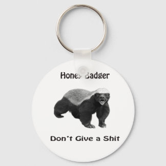 Honey Badger Don't Give a shit Key Ring