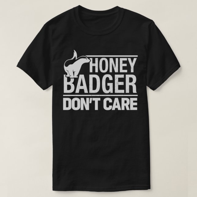 Honey Badger Donx27t Care Cotton Design Soft Women T-Shirt (Design Front)