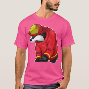 Honey badger Firefighter Fire department T-Shirt