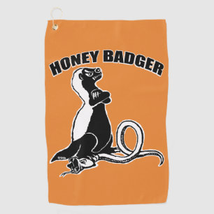 Honey badger golf towel