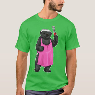 Honey badger Hairdresser Hair clip T-Shirt