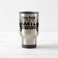 Honey Badger Hunter mug - choose style & colour