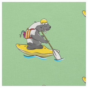 Honey badger in a boat fabric