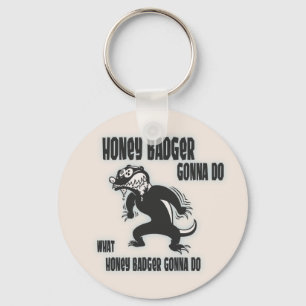 Honey Badger Key Ring