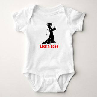 Honey badger, like a boss baby bodysuit