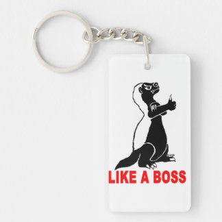 Honey badger, like a boss key ring