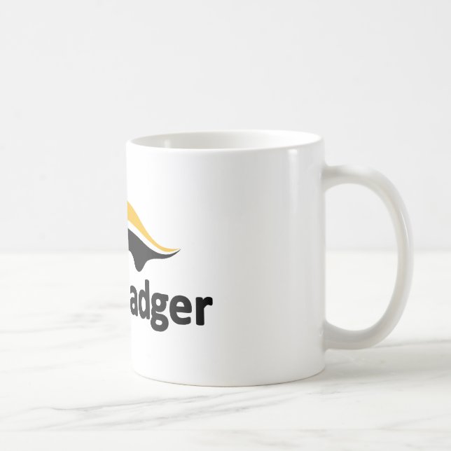 Honey Badger Logo Coffee Mug (Right)