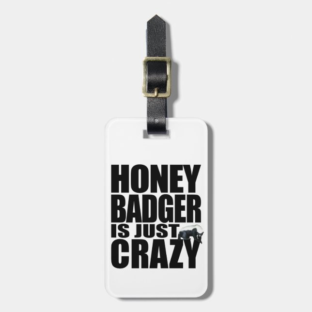 Honey Badger Luggage Tag (Front Vertical)