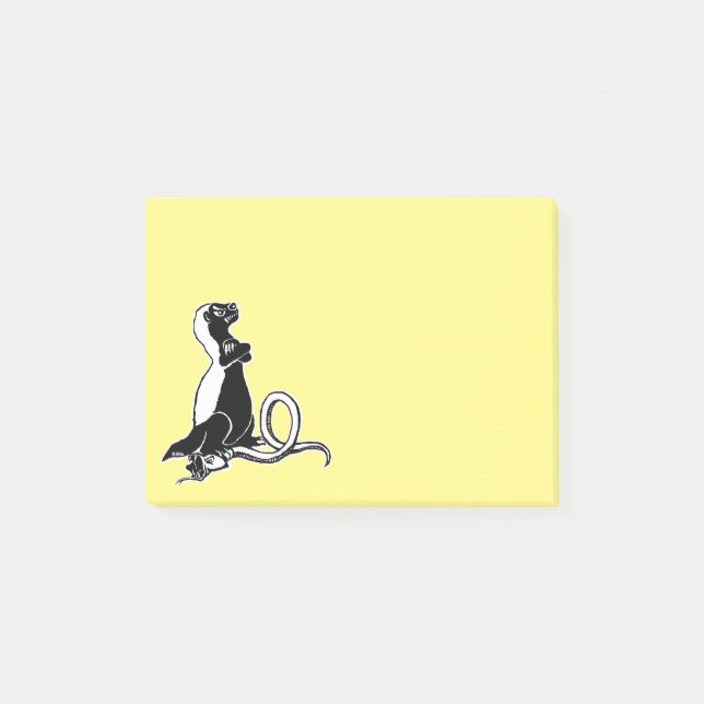 Honey badger post-it notes (Front)