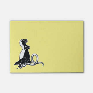 Honey badger post-it notes