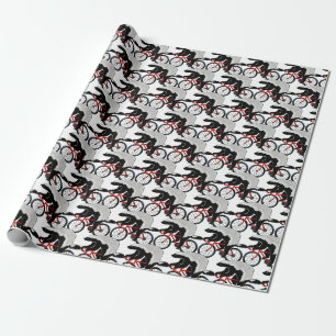 Honey Badger Riding A Bicycle Wrapping Paper