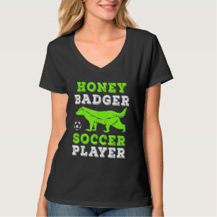 Honey Badger & Soccer Player Doesn't Care Funny Gi T-Shirt