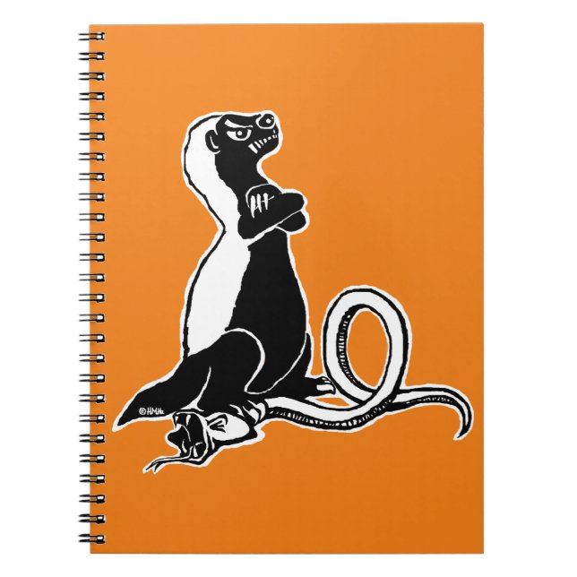 Honey badger spiral notebook (Front)