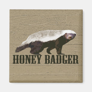 Honey Badger Wild Animal Magnet