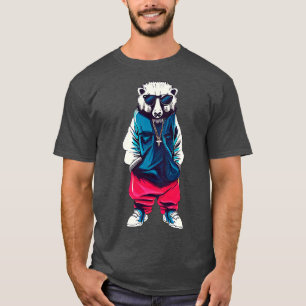 Honey badger with street style T-Shirt