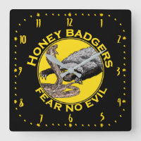 Honey Badgers Fear No Evil Funny Badass Animal Art