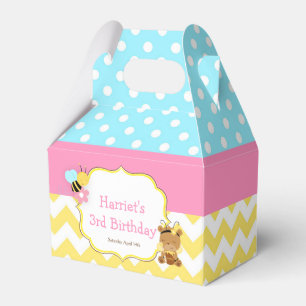 Honey Bear and Bumble Bee Birthday Party Favour Box