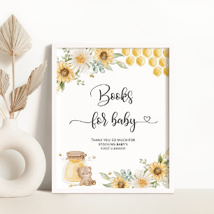 Honey bear sunflower books for baby Poster