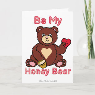 Honey Bear Valentine's Day Card